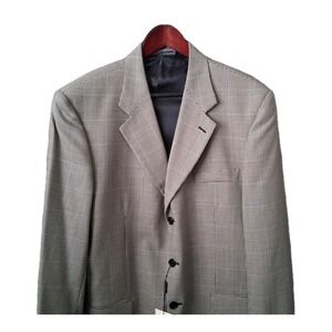 NWT‎ CHIAVARI Fintes Lanifico Wool Blazer Men's Size 44L Herringbone Tweed Italy